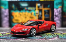 Load image into Gallery viewer, Zincit 1:64 Red 296 GTB Racing Sports Model Diecast Metal Car New Collection
