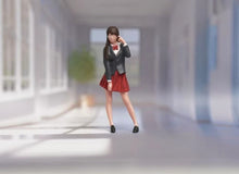 Load image into Gallery viewer, 1:64 Painted Figure Model Miniature Resin Diorama Sand Red Skirt Uniform Girl
