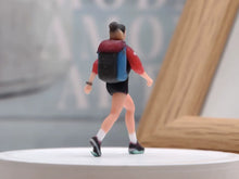 Load image into Gallery viewer, 1:64 Painted Figure Model Miniature Resin Diorama Toy Sand Hiking Lady Cool Girl
