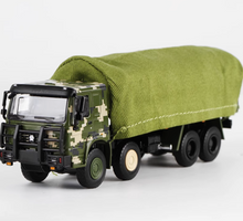Load image into Gallery viewer, JKM 1:64 Military Camo HOWO 8x8 Personnel Carrier Truck Model Diecast Metal
