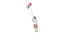 Load image into Gallery viewer, 1:64 Painted Figure Mini Model Miniature Resin Diorama Kite Flying Set Boy Kid
