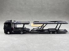 Load image into Gallery viewer, 1:64 Black Benz Actros Gigaspace Semi Trailer Truck Model Diecast Metal Car
