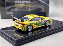 Load image into Gallery viewer, Transcend 1:64 Yellow 1995 Eclipse GS #22 Sports Model Diecast Metal Car New Collection
