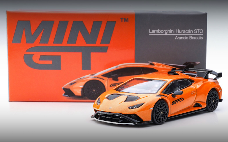 MINIGT 1:64 Orange Lamborghini Huracan Sto Racing Sports