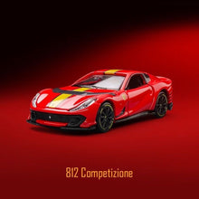 Load image into Gallery viewer, Bburago 1:64 Red Ferrari 812 Competizione Sports Model Diecast Metal Car New Collection
