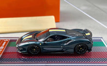 Load image into Gallery viewer, U2 1:64 Green Novitec 488 Pista Racing Sports Model Diecast Resin Car New

