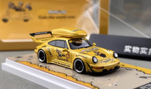 Load image into Gallery viewer, ZJWJ 1:64 Yellow RWB 964 Roof Box Sports Model Diecast Metal Car New Collection
