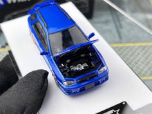 Load image into Gallery viewer, ATS 1:64 Blue IMPREZA WRX STI GC Wagon Sport Open Model Diecast Metal Car New Collection
