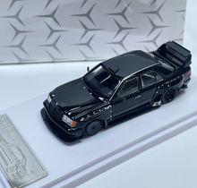 Load image into Gallery viewer, RM 1:64 Black W124 Widebody Sedan Sports Model Diecast Metal Car New Collection
