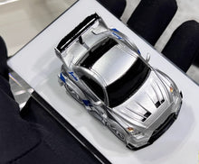 Load image into Gallery viewer, KR 1:64 Silver LBWK GTR R35 Cute Q Sports Model Diecast Resin Car New Collection

