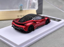 Load image into Gallery viewer, DCM 1:64 Red Carbon Top Novitec 488 Pista Sports Model Diecast Metal Car New
