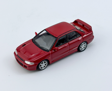 Load image into Gallery viewer, Tarmac 1:64 Red JDM Lancer GSR Evolution Sports Model Diecast Metal Car New Collection

