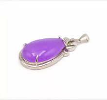 Load image into Gallery viewer, Nature Purple Jade Pendant Necklace Gift Jewelry charm Blessing Lucky Elegant S
