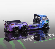 Load image into Gallery viewer, Liberty 1:64 Purple T1 6x6 Flatbed Tow Truck Model Diecast Metal Car New Collection
