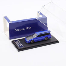 Load image into Gallery viewer, SW 1:64 JDM Blue GTR R34 Stagea Wagon Sports Model Diecast Metal Car New
