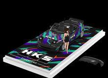 Load image into Gallery viewer, TM 1:64 Miata MX5 Advan HKS Figure Sports Model Diecast Metal Car BN
