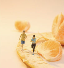 Load image into Gallery viewer, 1:64 Painted Figure Model Miniature Resin Diorama Toy Sand Running People Sports
