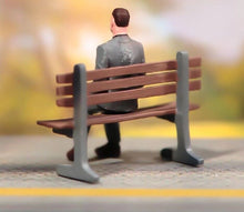 Load image into Gallery viewer, 1:64 Painted Figure Model Miniature Resin Diorama Sand Sitting Man in Suit Toy New Collection
