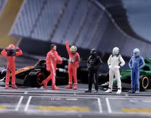 Load image into Gallery viewer, 1:64 Painted Figure Model Miniature Resin Diorama Toy Sand Racing Driver Racer
