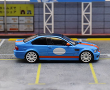 Load image into Gallery viewer, SW 1:64 Blue Gulf M3 E46 Coupe Sports Model Diecast Metal Car New
