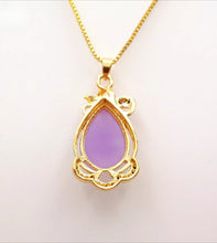 Load image into Gallery viewer, Nature Jade Water Drop Pendant Necklace Gift Jewelry charm Blessing Lucky New e
