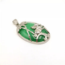 Load image into Gallery viewer, Nature Jade Bamboo Rabbie Pendant Necklace Gift Jewelry charm Blessing Lucky S
