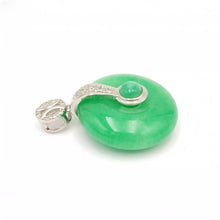 Load image into Gallery viewer, Nature Jade Round Pendant Necklace Gift Jewelry charm Blessing Lucky Fortune s
