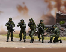 Load image into Gallery viewer, 1:64 Painted Figure Model Miniature Resin Diorama Scene Commando Soldiers Team
