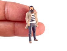 Load image into Gallery viewer, 1:64 Painted Figure Model Miniature Resin Diorama Sand Bearded Man Uniform Girl
