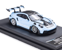 Load image into Gallery viewer, Aurora 1:64 Baby Blue 992 GT3 RS Sports Model Diecast Metal Car New Collection
