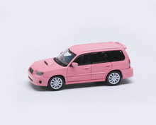 Load image into Gallery viewer, Fiberrun 1:64 HEC Pink Forester SG9 STI SUV Sports Model Diecast Metal Car New Collection
