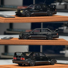 Load image into Gallery viewer, Deepmaker 1:64 Black 190E EVOII Widebody Sports Model Diecast Resin Car New Collection
