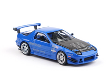 Load image into Gallery viewer, Poprace 1:64 JDM Blue RX7 FC3S RE Sports Model Diecast Metal Car New Collection

