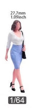 Load image into Gallery viewer, 1:64 Painted Figure Model Miniature Resin Diorama Sand OL Lady Beauty Walking Collection
