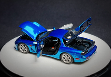 Load image into Gallery viewer, PGM 1:64 Blue JDM RX7 FD 3S Racing Sports Model Diecast Metal Car New Collection
