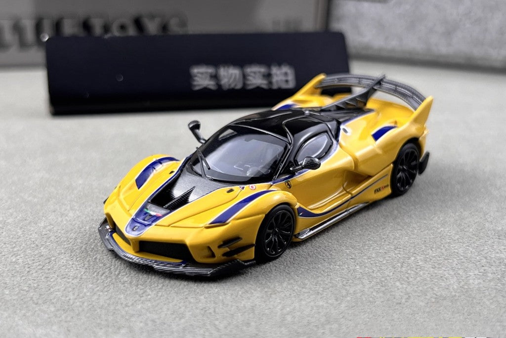LT 1:64 Yellow FXX-K EVO Racing Sports Model Diecast Metal Car New Collection