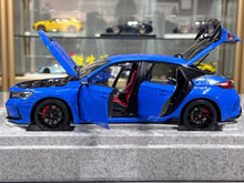 Load image into Gallery viewer, MH 1:18 Blue Civic Type R FL5 Turbo Vtec Engine Model Diecast Metal Car New Collection
