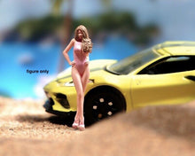 Load image into Gallery viewer, 1:64 Painted Unpainted Figure Model Miniature Resin Diorama Sand Pink Bikini Gal
