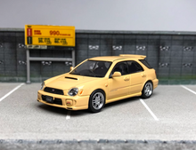 Load image into Gallery viewer, 1:64 Furuya HEC Yellow Impreza WRX STI VII 7 Wagon Model Diecast Metal Car
