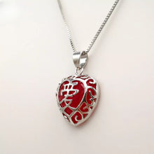Load image into Gallery viewer, Nature Jade Love Pendant Necklace Gift Jewelry charm Blessing Luck Jewelry Heart
