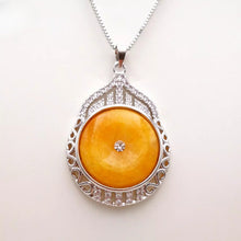 Load image into Gallery viewer, Nature Jade Fortune Pendant Necklace Gift Jewelry charm Blessing Lucky New b
