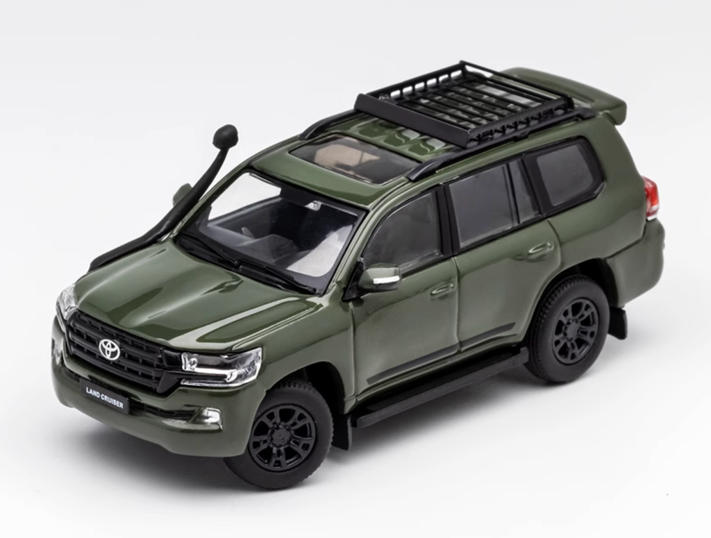 GCD 1:64 Green Land Cruiser LC200 SUV ORV Sports Model Diecast Metal Car New Collection