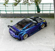 Load image into Gallery viewer, CM 1:64 Purple Carbon GT-R R35 LBWK Racing Sports Model Diecast Metal Car New Collection
