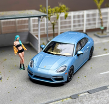 Load image into Gallery viewer, Liberty 1:64 Ice Blue Panamera Turbo S Figure Sport Model Diecast Metal Car
