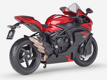 Load image into Gallery viewer, WELLY 1:18 Red MV Agusta F3 RR Racing Sports Model Diecast Metal Motorcycle
