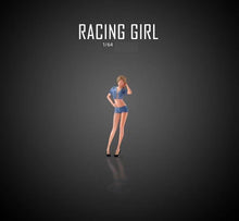 Load image into Gallery viewer, 1:64 Painted Figure Mini Model Miniature Car Scenes Resin Racing Girl Race Queen
