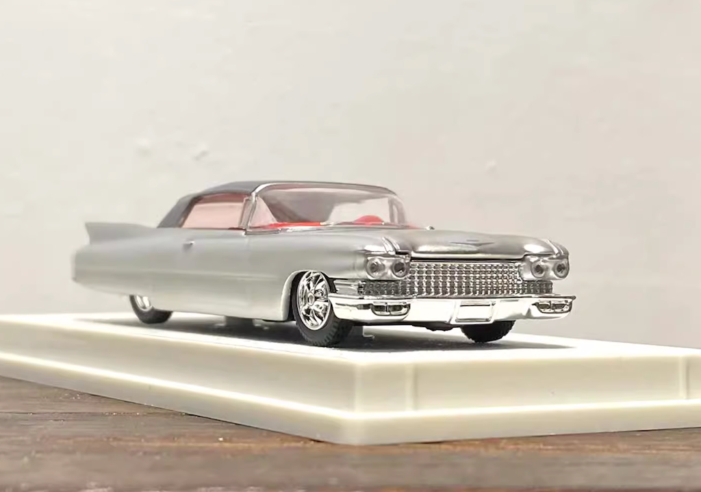 Mechanic 1:64 Silver 1960 Cadillac Coupe Deville Model Diecast Metal Car New Collection