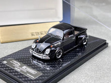 Load image into Gallery viewer, YM 1:64 Black VW Beetle FuScup Pickup Truck Sports Model Diecast Resin Car New

