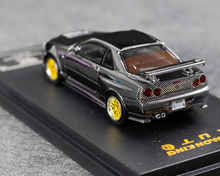 Load image into Gallery viewer, DK 1:64 Silver Carbon Skyline GTR R34 Racing Sport Model Diecast Metal Car New Collection
