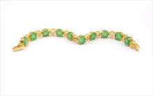 Load image into Gallery viewer, Nature Jade Beaded Bracelet Jewelry Blessing Lucky Fortune Gift For Her Green HH
